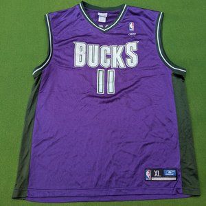 Vintage Reebok Milwaukee Bucks TJ Ford Jersey XL